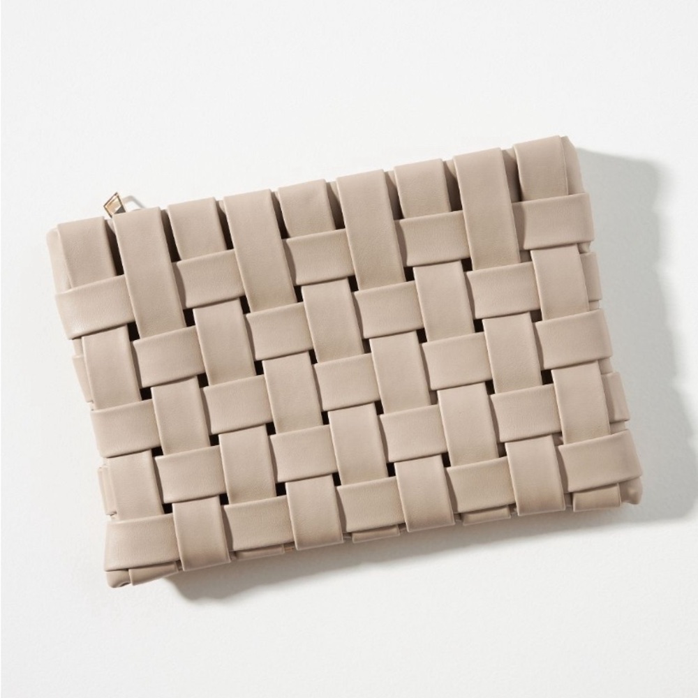 Anthropologie Weave Crossbody/Clutch - Beige - NWT